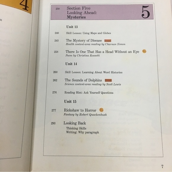 VINTAGE 1989 On Parade Book Classroom Reading Level 8 Schoolbook Homeschooling - Picture 6 of 16